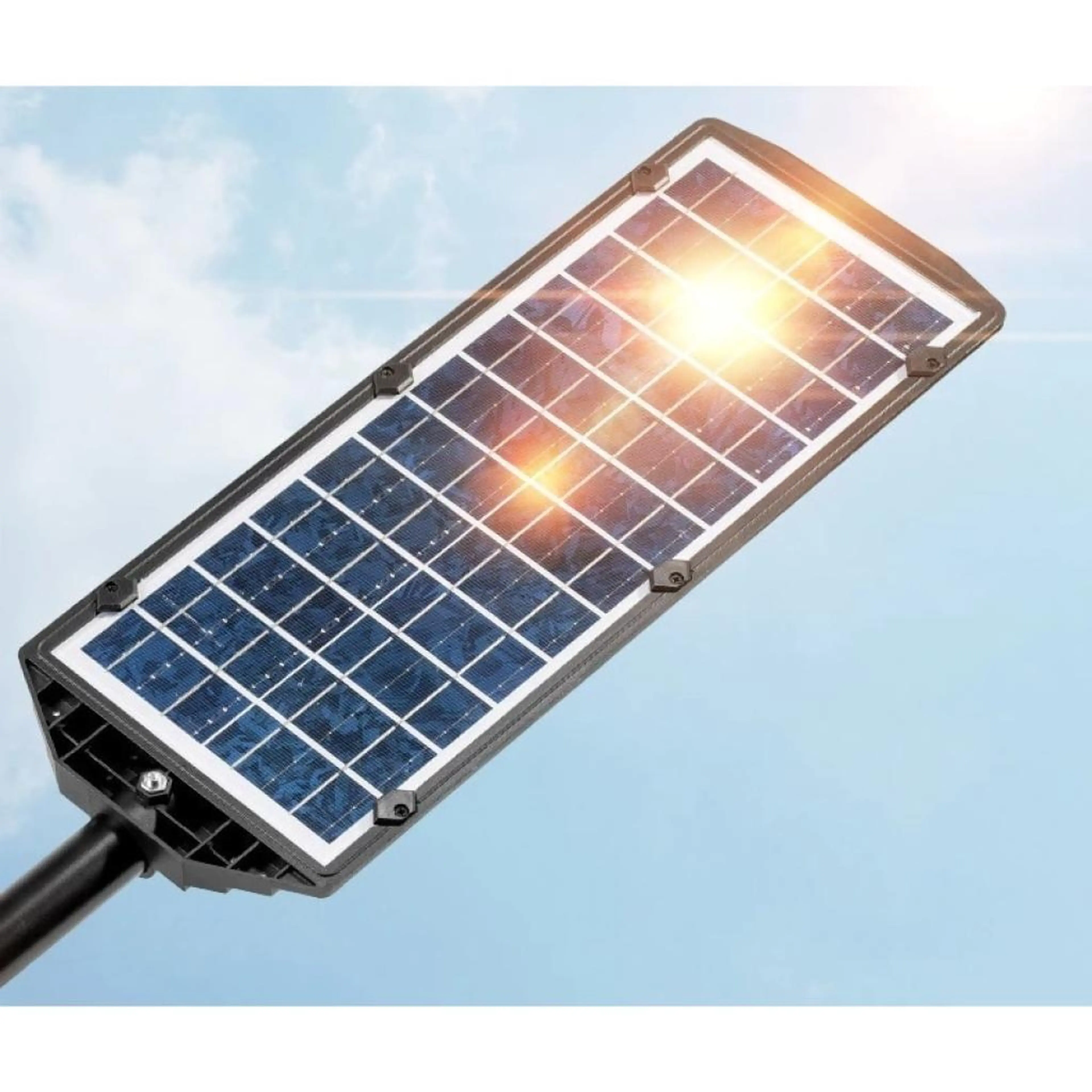 Соларна лампа EDAR, слънчев панел, улица, сензор за движение, дистанционно управление, 23 x COB Led
